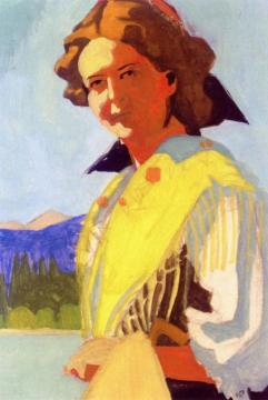 Girl From The Brixental Artwork by Alfons Walde