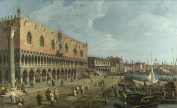 Venice: The Doge's Palace and the Riva degli Schiavoni Artwork by Giovanni Antonio Canal