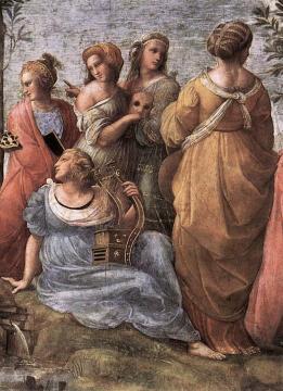 The Parnassus (detail 3) (Stanza della Segnatura) Artwork by Raphael