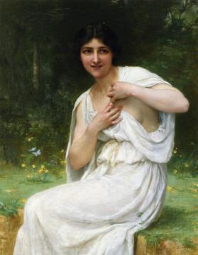 Preparing For The Bath Artwork by Guillaume Seignac
