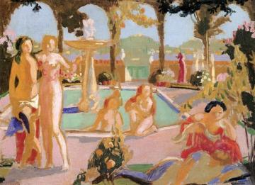 The Gardens Of Armida (study) Artwork by Maurice Denis