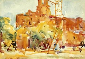 Segovia Artwork by Charles W. Hawthorne