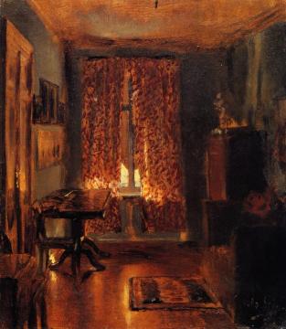 The Artist's Room In Ritterstrasse Artwork by Adolph von Menzel