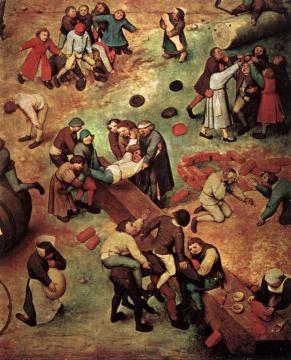 Children's Games (detail) Artwork by Pieter Bruegel the Elder