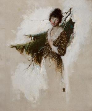 Frontier Woman Artwork by Dean Cornwell