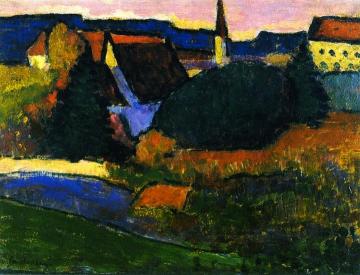 View of Murnau Artwork by Alexej Jawlensky