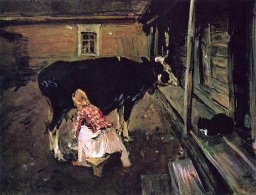 A Finnish Yard Artwork by Valentin Serov