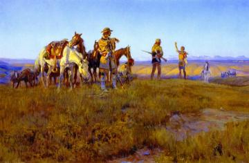 Wild Man's Truce Artwork by Charles Marion Russell
