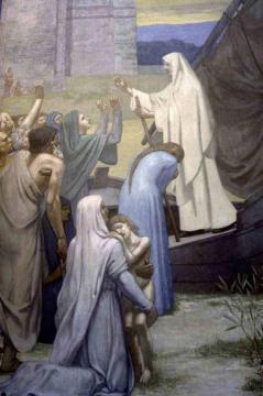 St. Genevieve Bringing Supplies to the City of Paris after the Siege Artwork by Pierre Puvis de Chavannes