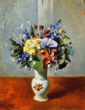 Still Life With Flowers Artwork by Eugene Speicher