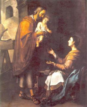 The Holy Family Artwork by Bartolomé Esteban Murillo