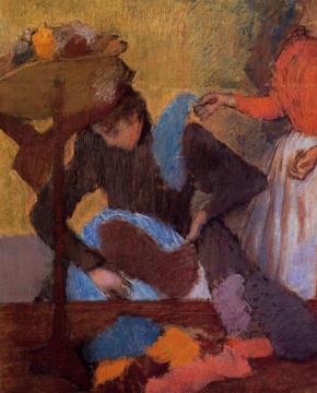 At the Milliner's Artwork by Edgar Degas