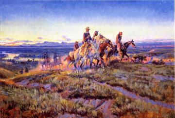 Men Of The Open Range Artwork by Charles Marion Russell