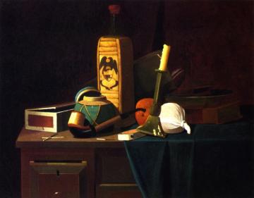 Bottle, Candlestick And Oranges Artwork by John Frederick Peto