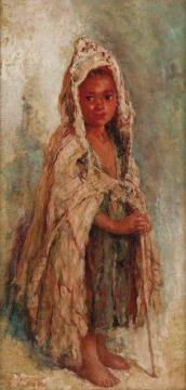 Berber Child (enfant Berbère) Artwork by Edouard Verschaffelt