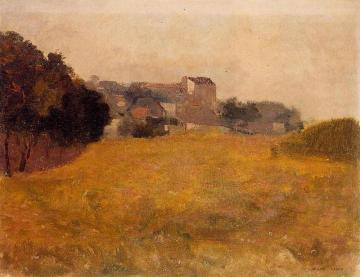 Small Village in the Medoc Artwork by Odilon Redon