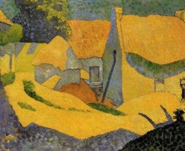 Yellow Farm at Pouldu Artwork by Paul Serusier