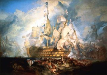 The Battle Of Trafalgar Artwork by Joseph Mallord William Turner