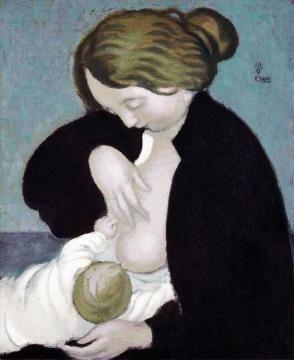Mother And Child Artwork by Maurice Denis