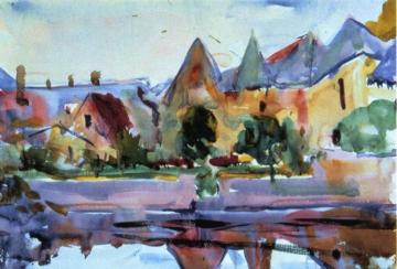 Azay-le-rideau Artwork by Charles W. Hawthorne