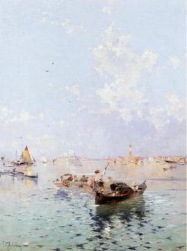 View To Saint Mark's Square, Venice Artwork by Franz Richard Unterberger