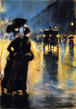 Night Lights Artwork by Lesser Ury