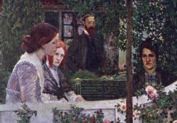 Summer Evening Artwork by Johann Heinrich Vogeler