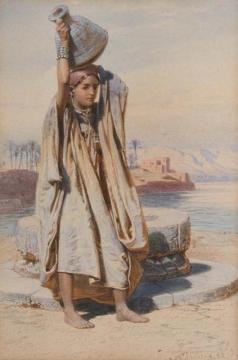 Water Carrier (wasserträgerin) Artwork by Carl Friedrich Heinrich Werner