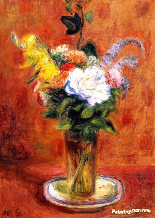 White Rose and Other Flowers Artwork by William James Glackens