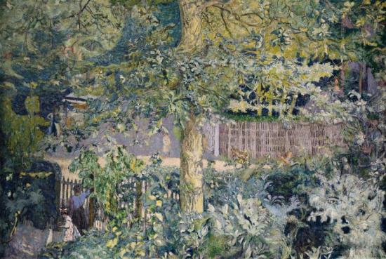 Foliage: Oak Tree And Fruit Seller Artwork by Edouard Vuillard