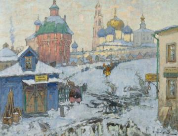 View of the Trinity Monastery Artwork by Konstantin Gorbatov