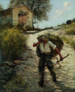 Ancient Provençal Road Artwork by Henry la Thangue