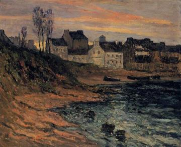 Twilight, Winter, Douarnenez Artwork by Maxime Maufra