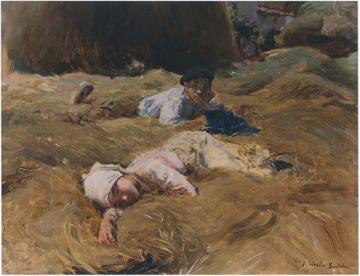 The nap, Asturias Artwork by Joaquin Sorolla y Bastida