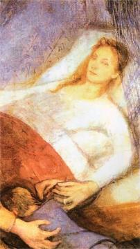 Mother's Death Artwork by Stanislaw Wyspianski