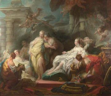 Psyche Showing her Sisters her Gifts from Cupid Artwork by Jean Honore Fragonard