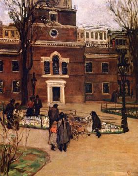 Independence Square, Philadelphia Artwork by John Sloan