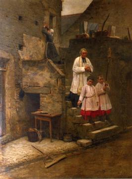 The Last Sacraments Artwork by Henry Mosler