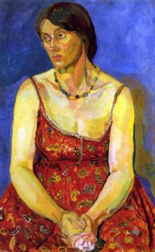 Vanessa Bell In A Sunhat Artwork by Duncan Grant