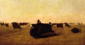 Buffalo Hunt Artwork by William Jacob Hays