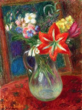 Vase of Flowers Artwork by William James Glackens