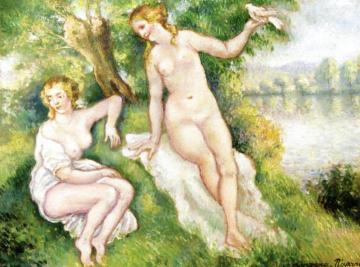 The Bathers Artwork by Georges Manzana Pissarro