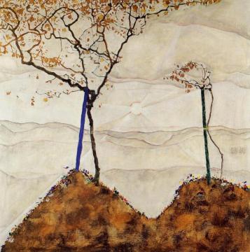 Autumn Sun I Artwork by Egon Schiele