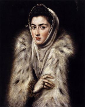 A Lady in a Fur Wrap Artwork by El Greco