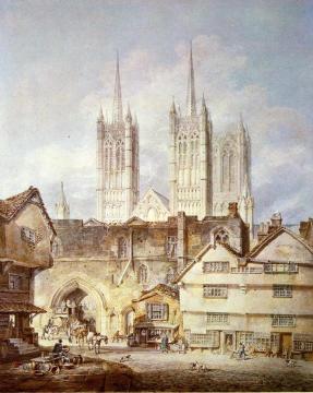 Cathedral Church At Lincoln Artwork by Joseph Mallord William Turner
