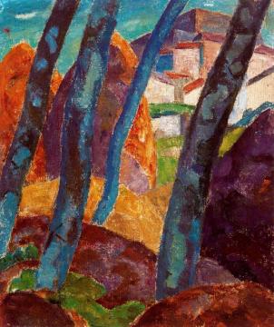 Autumn In Fuenterrabia Artwork by Daniel Vazquez Diaz