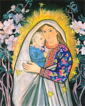 Rural Madonna Artwork by Stanislaw Wyspianski