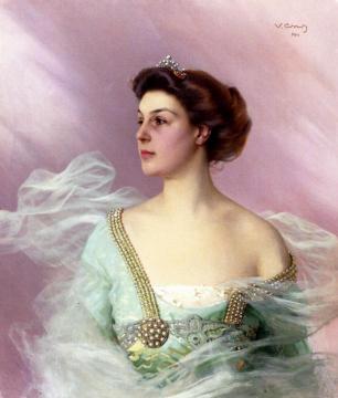 Portrait Of A Lady Artwork by Vittorio Matteo Corcos