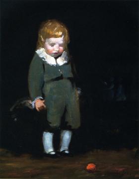 Child in Grey Artwork by George Benjamin Luks