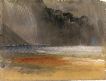 Heaped thundercloud over sea and land Artwork by Joseph Mallord William Turner